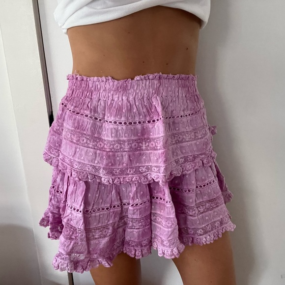 Love Shack Fancy Ruffle Mini Skirt - Picture 3 of 3